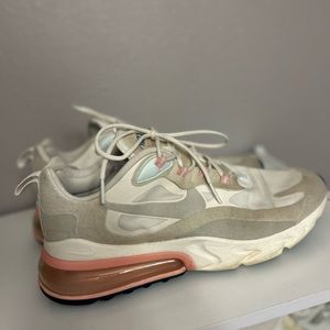 AIR MAX 270 REACT cream/pink/teal sneaker shoes